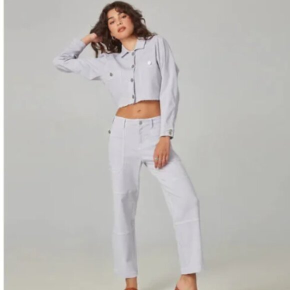 Lola Jeans Denim - Lola Jeans - High-Rise Willow ML Cargo Pant | Misty Lilac NWT 42
